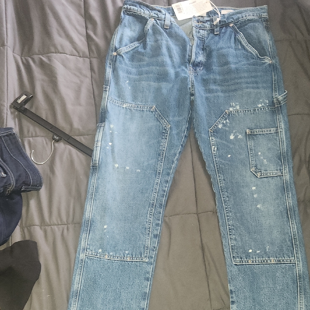 NWT Frame Denim Le Slouch Carpenter Utility Jeans